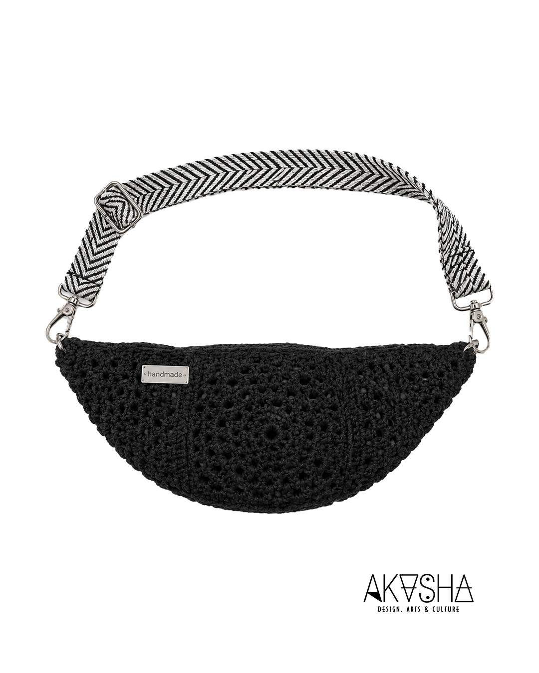 Handmade Crochet Moon Bag | AKASHA Designs 
